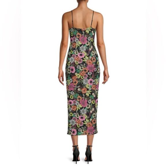 AFRM Amina Floral Print Slip Bodycon Dress Women’s Size Small - Picture 7 of 9